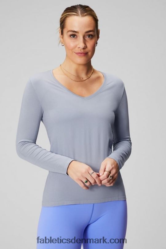 Fabletics Kvinder feather tech langærmet top PNX2T2576 klassisk grå lyng