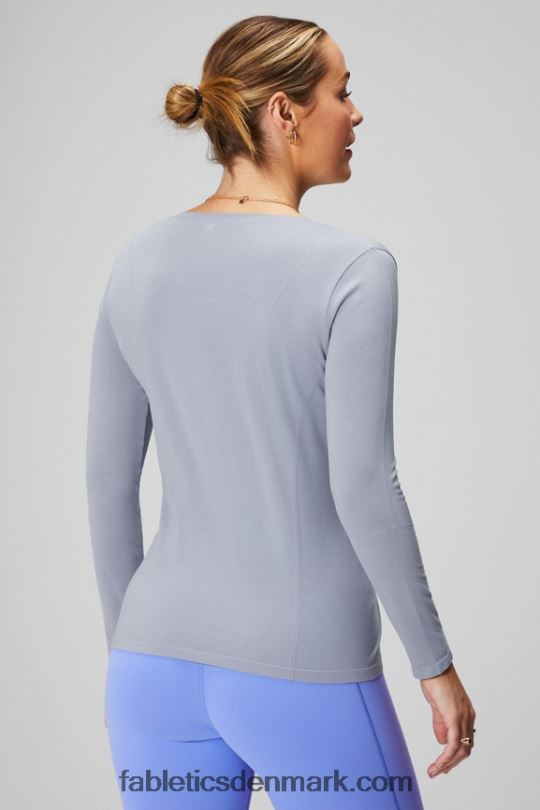 Fabletics Kvinder feather tech langærmet top PNX2T2576 klassisk grå lyng