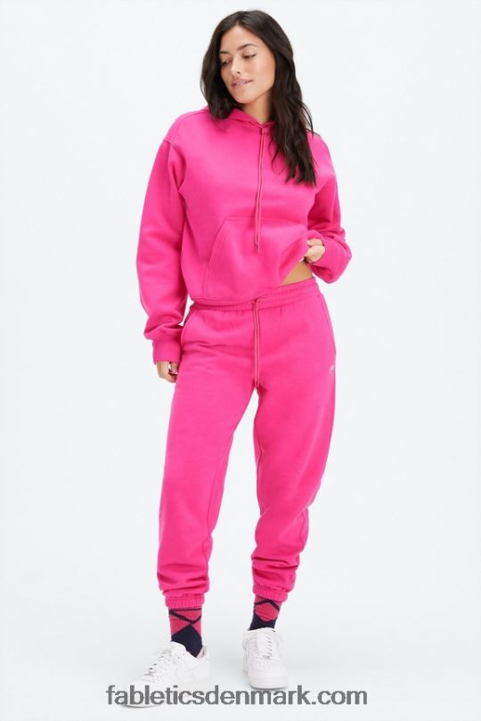 Fabletics Kvinder forever fleece hættetrøje PNX2T2489 fuchsia/pink rave