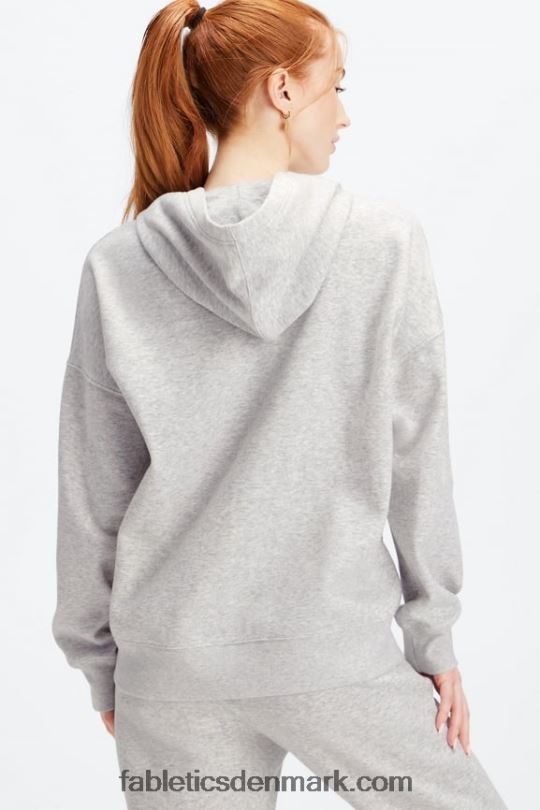 Fabletics Kvinder gå til hættetrøje med fuld lynlås PNX2T2660 lysegrå lyng