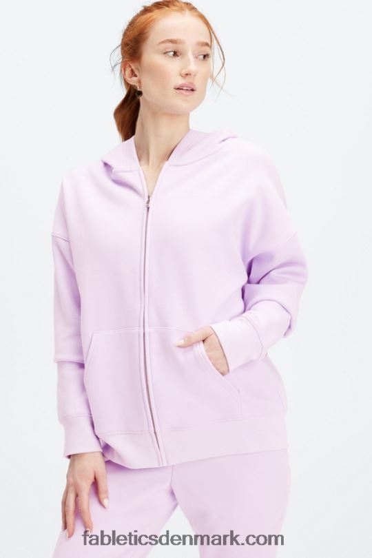 Fabletics Kvinder gå til hættetrøje med fuld lynlås PNX2T2661 diset iris