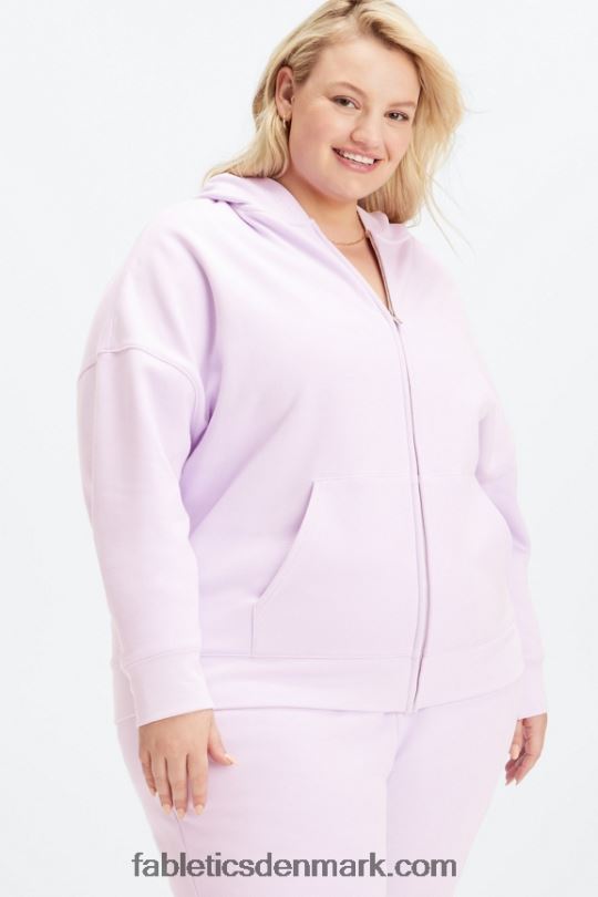 Fabletics Kvinder gå til hættetrøje med fuld lynlås PNX2T2662 diset iris