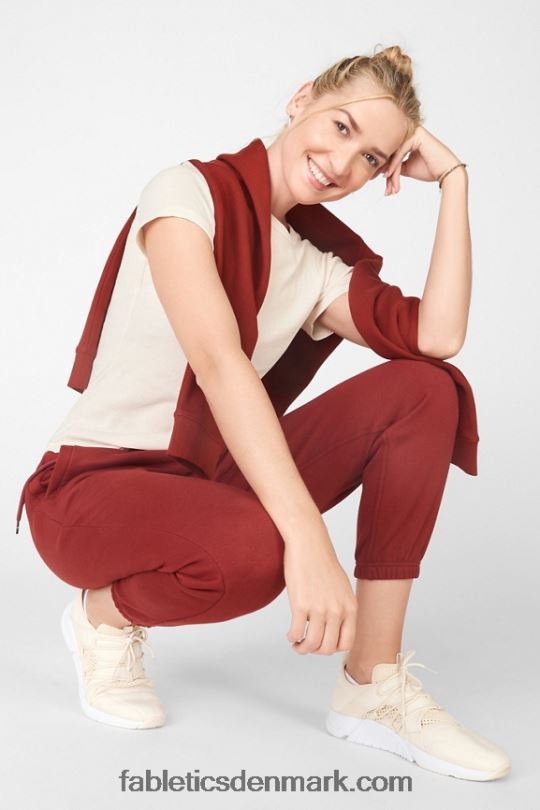 Fabletics Kvinder james langærmet pullover PNX2T2540 umbria rød