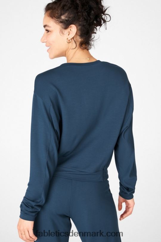Fabletics Kvinder julie dolman sweatshirt med ærmer PNX2T2715 blå nova