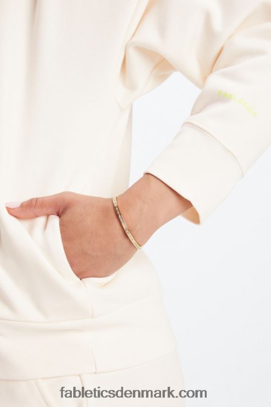Fabletics Kvinder øko go-to hættetrøje PNX2T2515 havre/spire