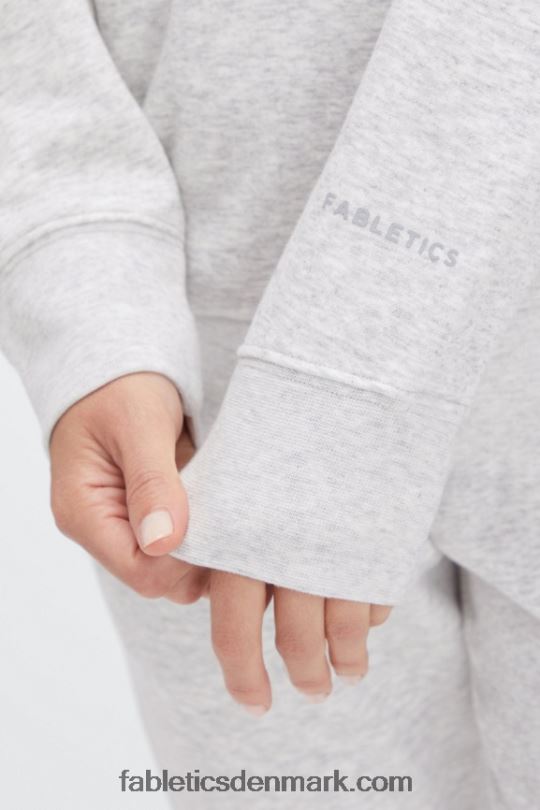 Fabletics Kvinder øko go-to hættetrøje PNX2T2517 lysegrå lyng
