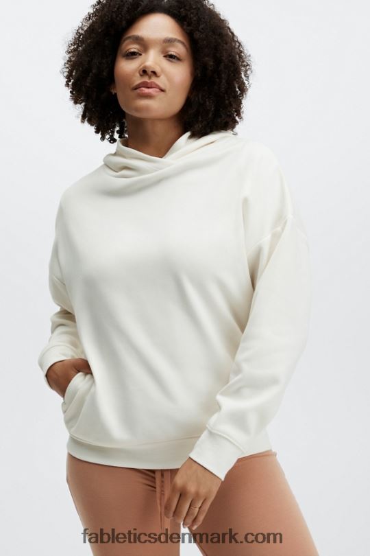 Fabletics Kvinder øko go-to lomme hættetrøje PNX2T2520 knogle