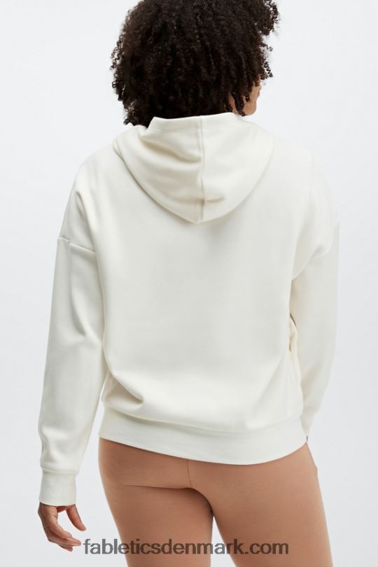 Fabletics Kvinder øko go-to lomme hættetrøje PNX2T2520 knogle