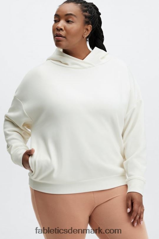 Fabletics Kvinder øko go-to lomme hættetrøje PNX2T2521 knogle