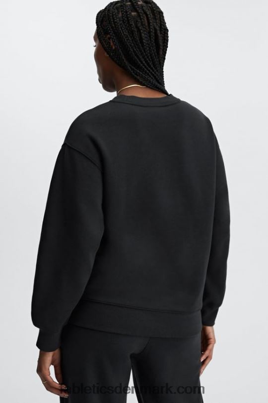 Fabletics Kvinder øko go-to sweatshirt med rund hals PNX2T2474 sort