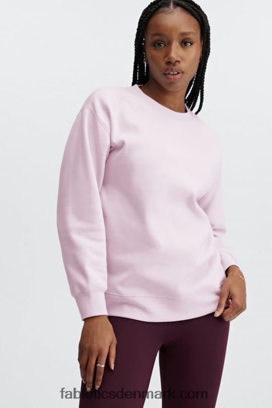 Fabletics Kvinder øko go-to sweatshirt med rund hals PNX2T2477 iskold lavendel
