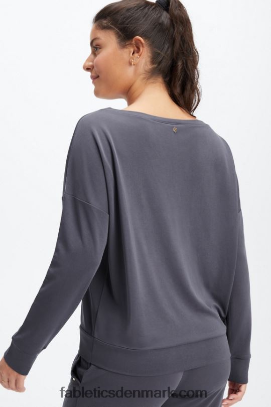 Fabletics Kvinder øko slank strik bådhalstrøje PNX2T2437 tin