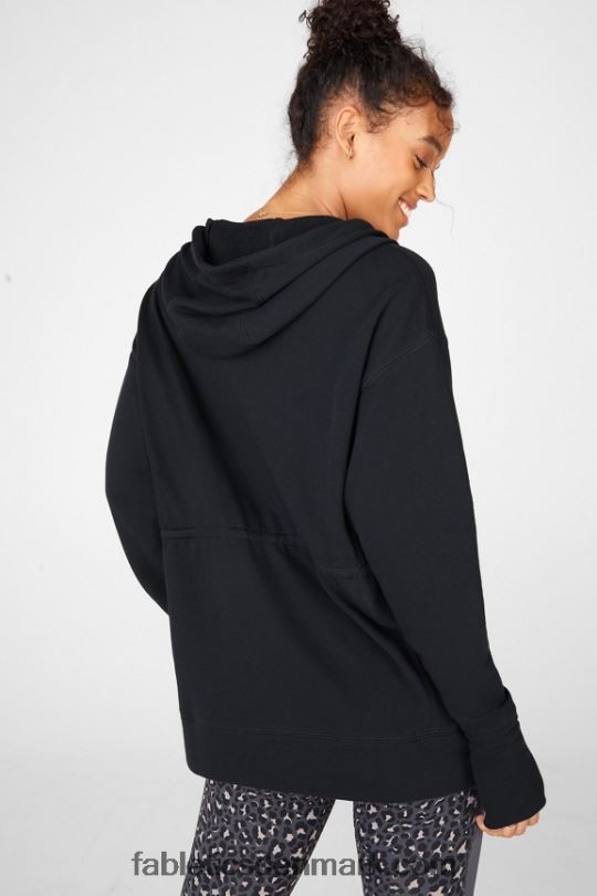 Fabletics Kvinder leah oversized hættetrøje PNX2T2559 sort
