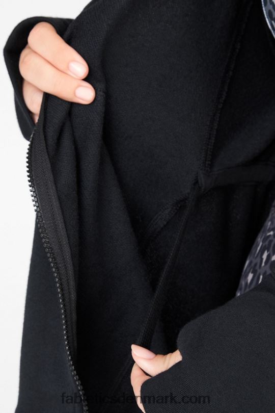 Fabletics Kvinder leah oversized hættetrøje PNX2T2560 sort