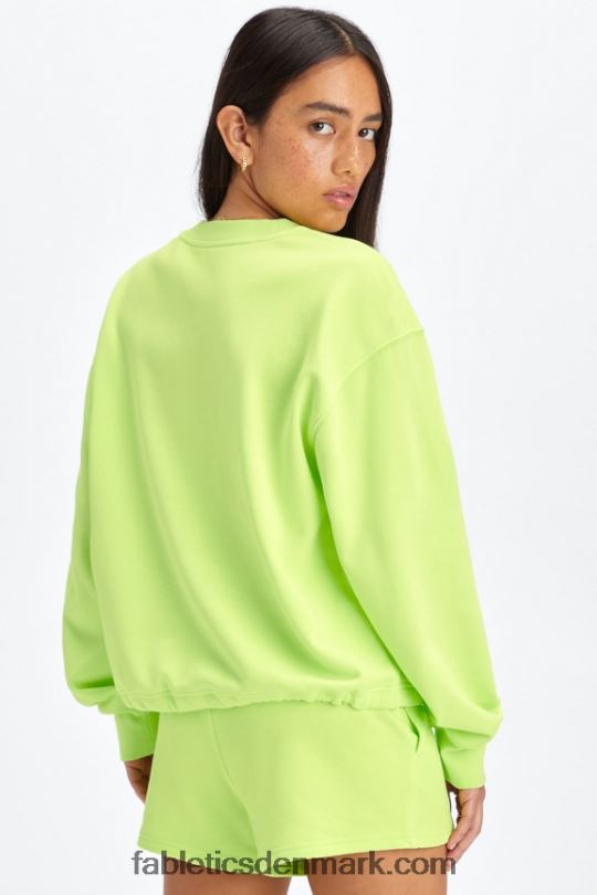 Fabletics Kvinder letvægts go-to cropped crewneck PNX2T2653 spire/atletikklub