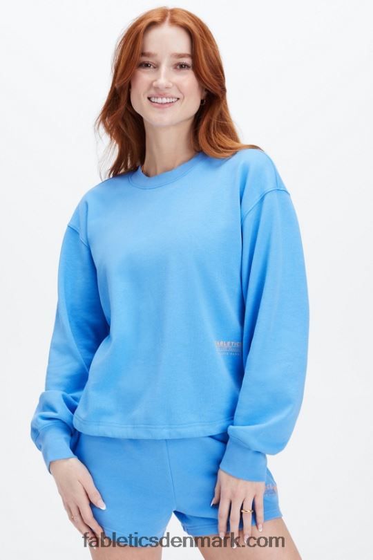 Fabletics Kvinder letvægts go-to cropped crewneck PNX2T2654 ø flugt/atletikklub