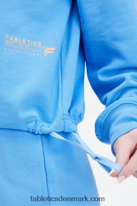 Fabletics Kvinder letvægts go-to cropped crewneck PNX2T2654 ø flugt/atletikklub