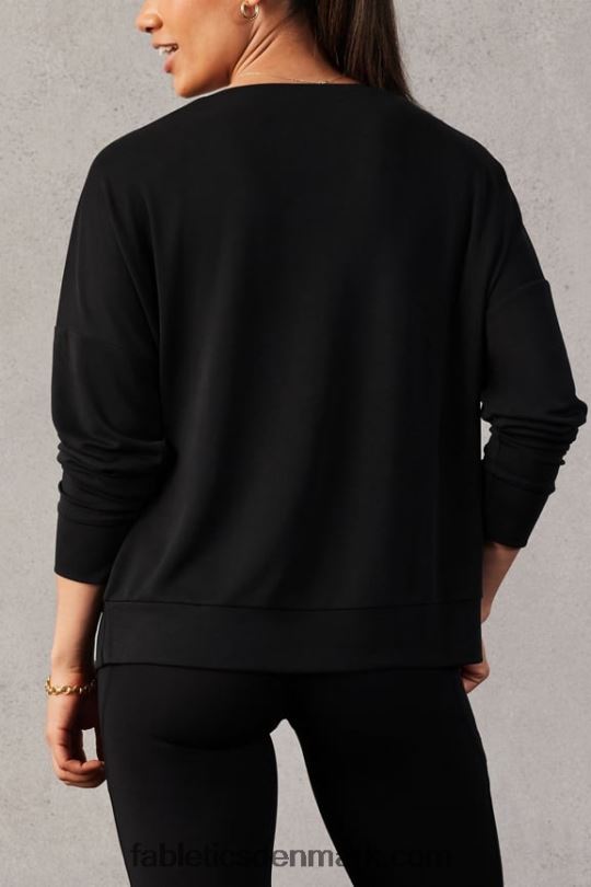 Fabletics Kvinder luksus cinched pullover PNX2T2425 sort