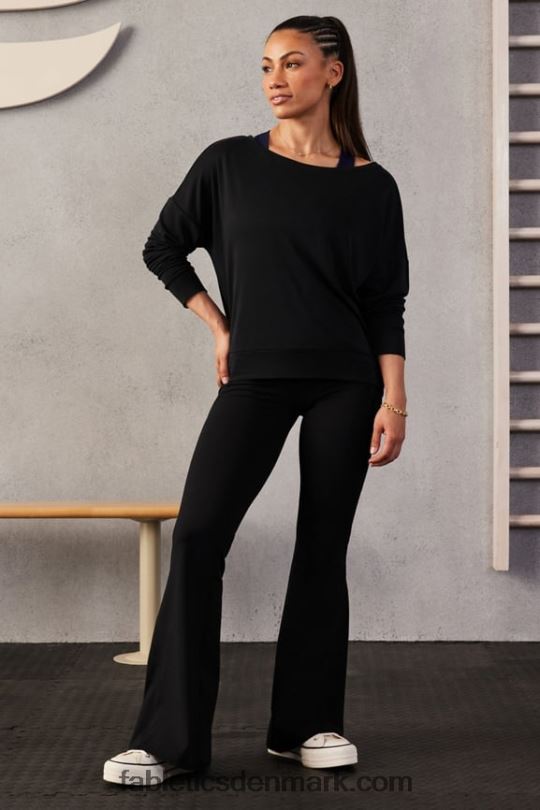 Fabletics Kvinder luksus cinched pullover PNX2T2425 sort