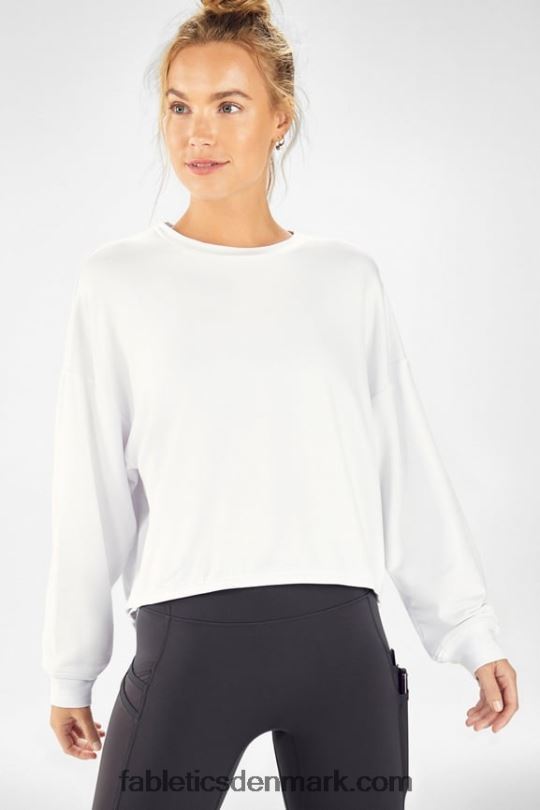 Fabletics Kvinder luksus cinched pullover PNX2T2431 hvid