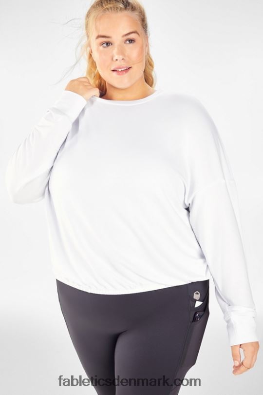 Fabletics Kvinder luksus cinched pullover PNX2T2432 hvid