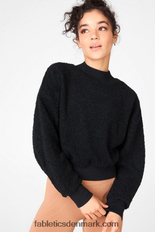 Fabletics Kvinder malia polar fleece pullover PNX2T2551 sort
