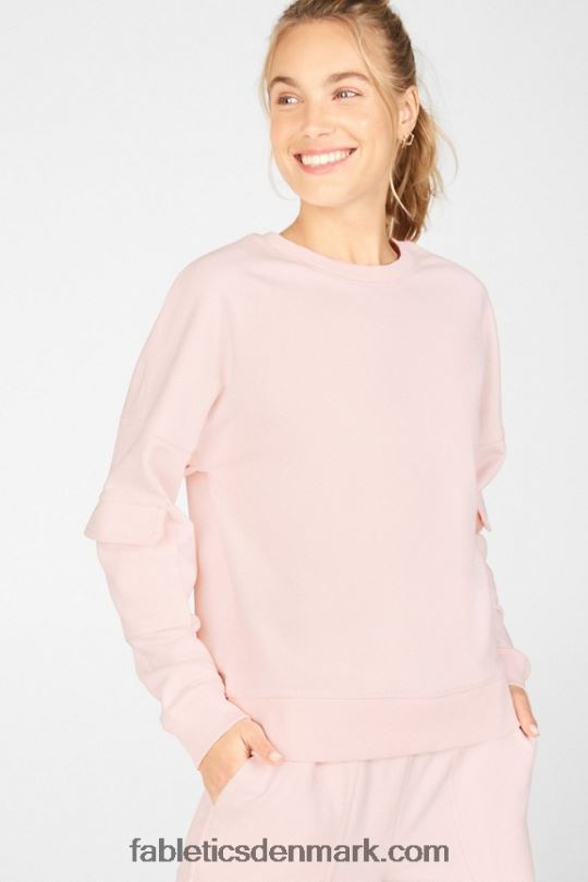 Fabletics Kvinder nyla cargo pullover PNX2T2534 lyserød frost