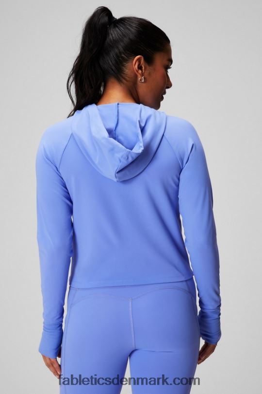 Fabletics Kvinder oasis cropped hættetrøje PNX2T2444 periwinkle punch