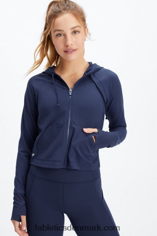 Fabletics Kvinder oasis cropped hættetrøje PNX2T2447 afgrunden