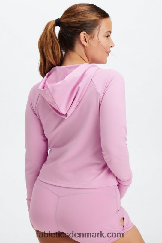 Fabletics Kvinder oasis cropped hættetrøje PNX2T2450 tåget lilla