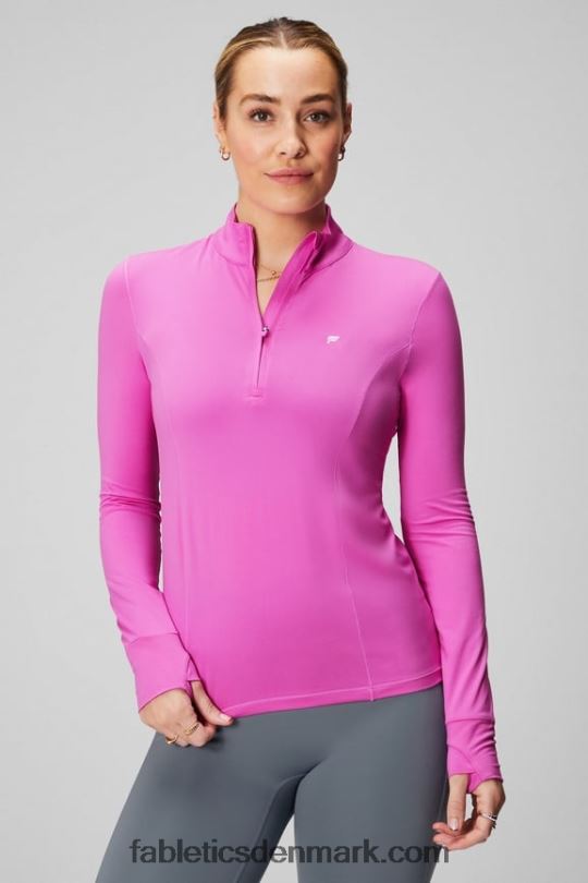 Fabletics Kvinder phoenix halv lynlås midterste lag PNX2T2580 pink escape/logo