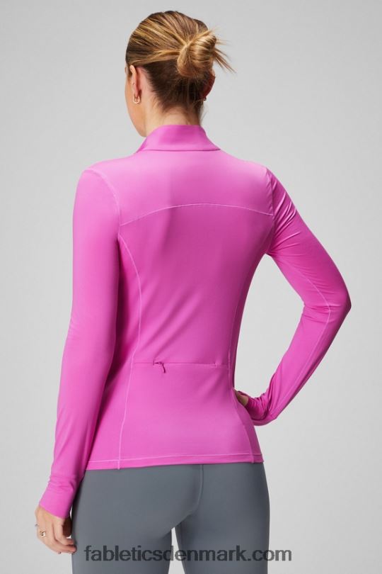 Fabletics Kvinder phoenix halv lynlås midterste lag PNX2T2580 pink escape/logo