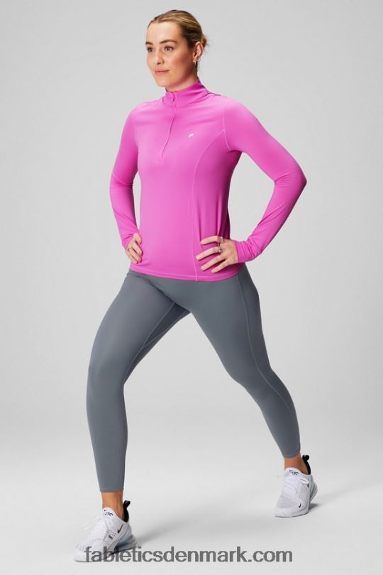 Fabletics Kvinder phoenix halv lynlås midterste lag PNX2T2580 pink escape/logo