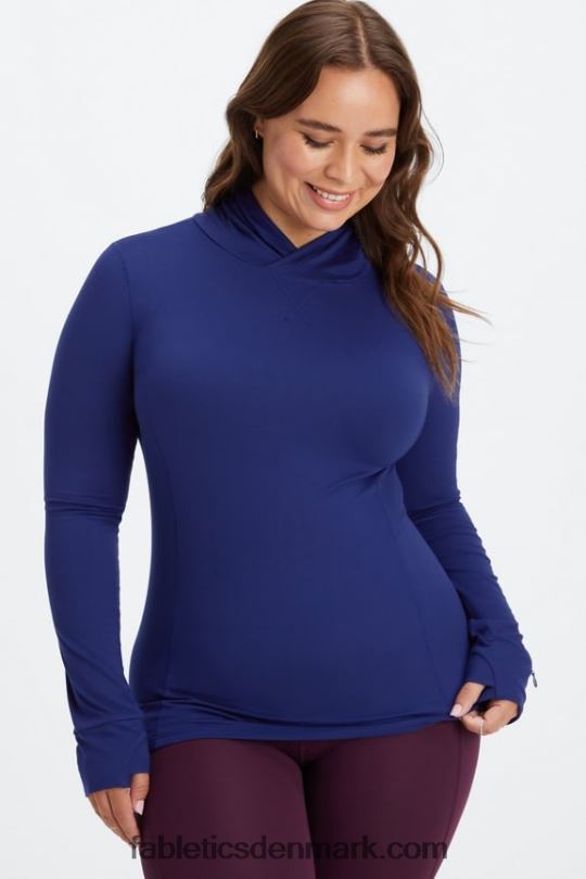 Fabletics Kvinder phoenix run hættetrøje PNX2T2467 flåde