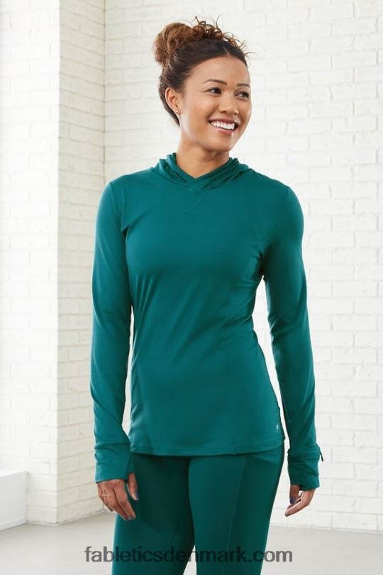 Fabletics Kvinder phoenix run hættetrøje PNX2T2468 fjord