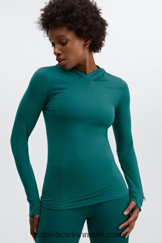 Fabletics Kvinder phoenix run hættetrøje PNX2T2468 fjord