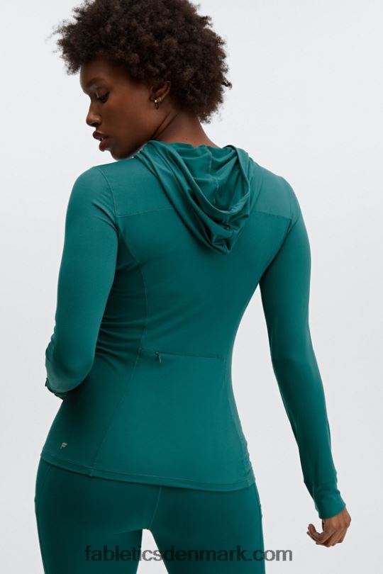 Fabletics Kvinder phoenix run hættetrøje PNX2T2468 fjord