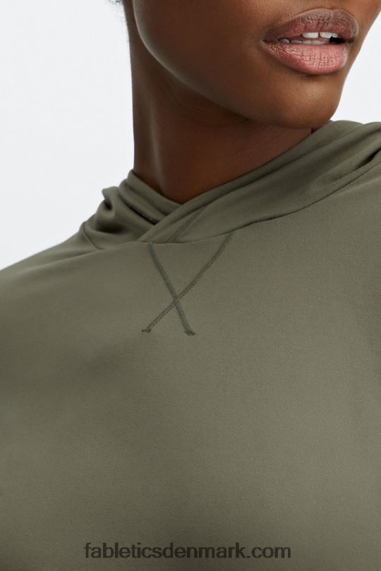 Fabletics Kvinder phoenix run hættetrøje PNX2T2469 skifergrøn