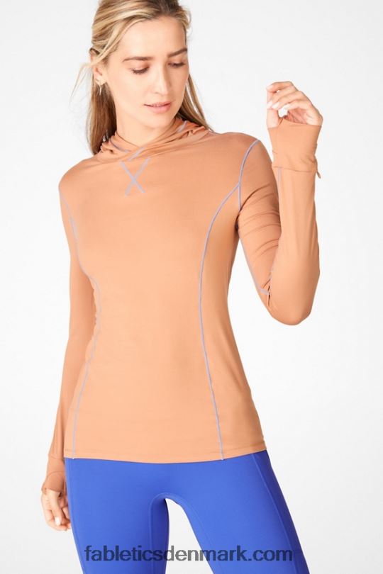 Fabletics Kvinder phoenix run hættetrøje PNX2T2470 drivlandskab/bleg iris