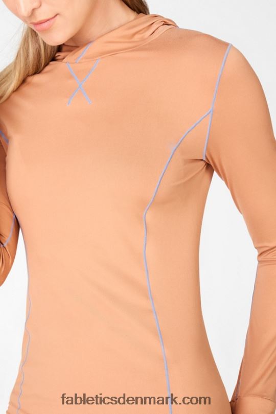 Fabletics Kvinder phoenix run hættetrøje PNX2T2470 drivlandskab/bleg iris