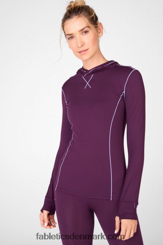Fabletics Kvinder phoenix run hættetrøje PNX2T2471 blomme perfekt/violette