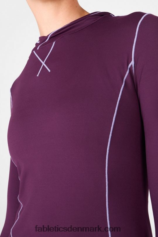 Fabletics Kvinder phoenix run hættetrøje PNX2T2471 blomme perfekt/violette