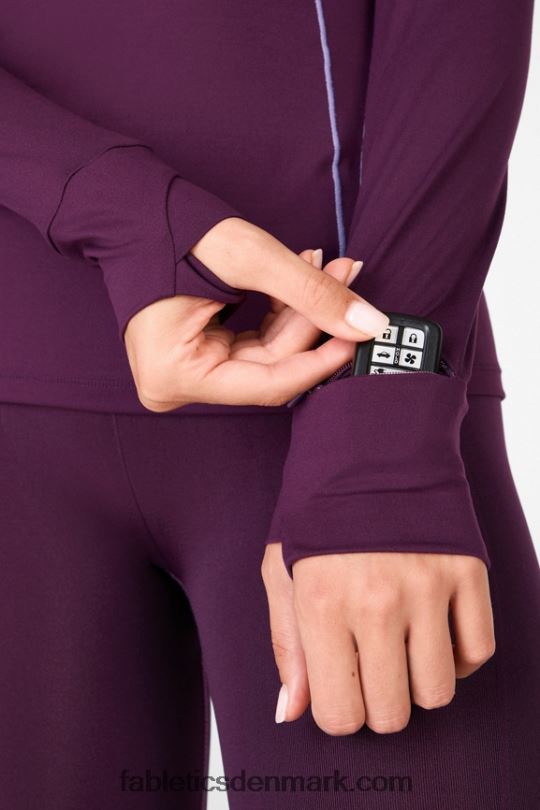 Fabletics Kvinder phoenix run hættetrøje PNX2T2471 blomme perfekt/violette