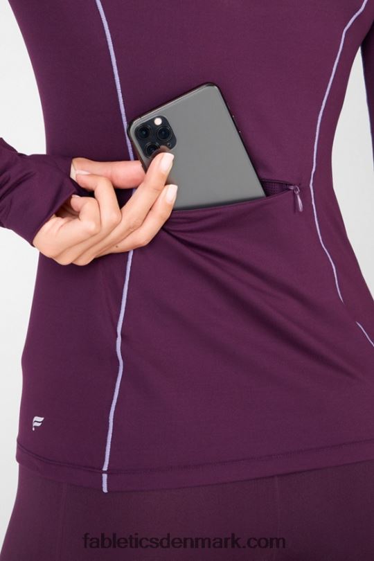 Fabletics Kvinder phoenix run hættetrøje PNX2T2471 blomme perfekt/violette