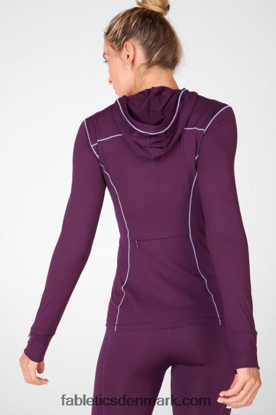 Fabletics Kvinder phoenix run hættetrøje PNX2T2471 blomme perfekt/violette