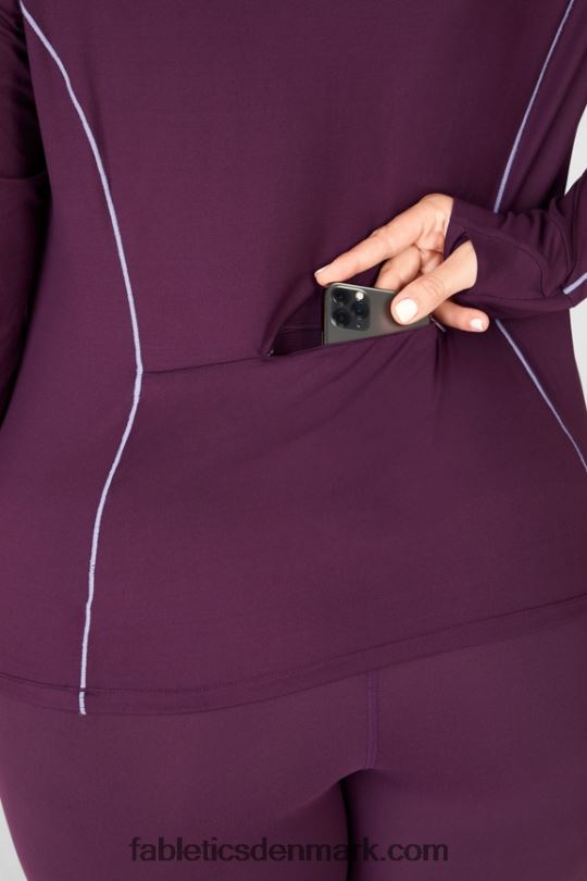 Fabletics Kvinder phoenix run hættetrøje PNX2T2472 blomme perfekt/violette