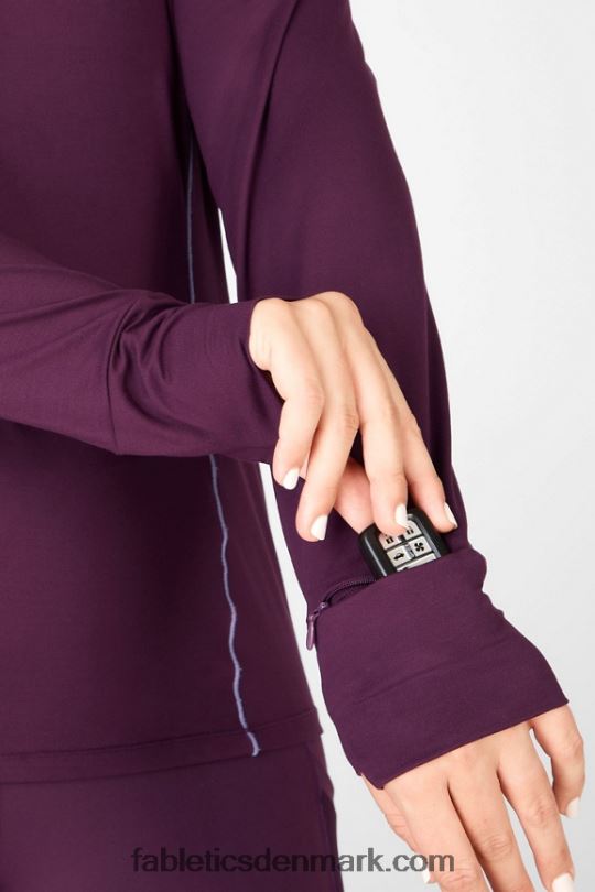 Fabletics Kvinder phoenix run hættetrøje PNX2T2472 blomme perfekt/violette