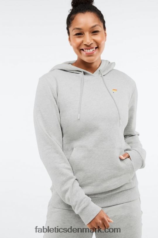 Fabletics Kvinder pride hættetrøje PNX2T2527 grå tågelyng