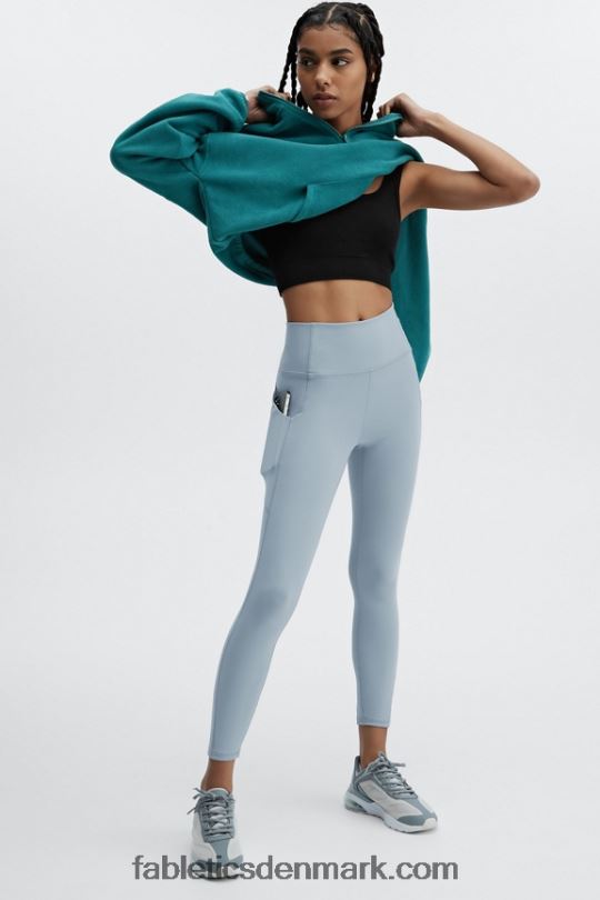 Fabletics Kvinder rayne polar fleece 1/4 lynlås PNX2T2510 fjord