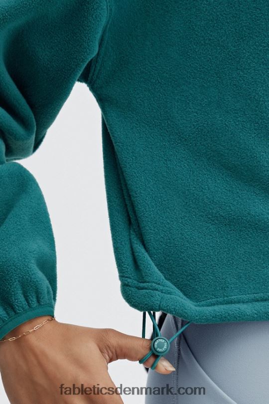 Fabletics Kvinder rayne polar fleece 1/4 lynlås PNX2T2510 fjord